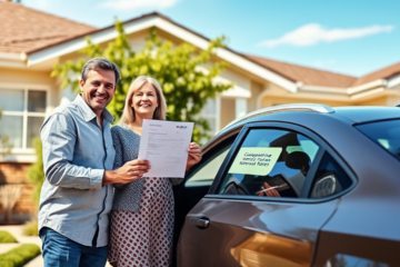 A person driving a new vehicle, symbolizing the Bendigo and Adelaide Bank Vehicle Acquisition Loan.