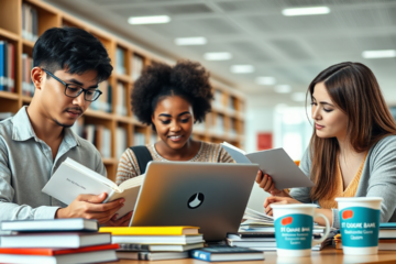 Illustration representing St.George Bank education loan solutions for students.
