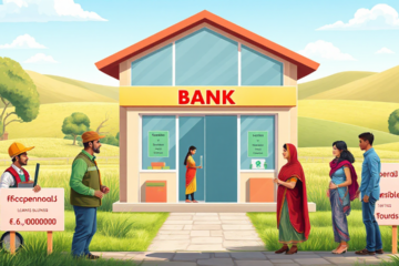 A rural bank personal loan application process with a focus on accessibility for individuals in rural areas.
