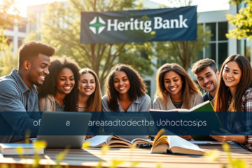 Student reviewing Heritage Bank Education Loan options