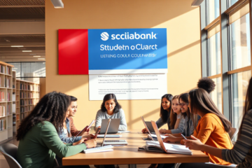 Student considering Scotiabank education loan options
