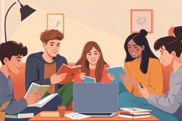 Image depicting students exploring financing options for education through Laurentian Bank.