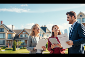 A happy family exploring their new home with National Bank of Canada real estate loan options.