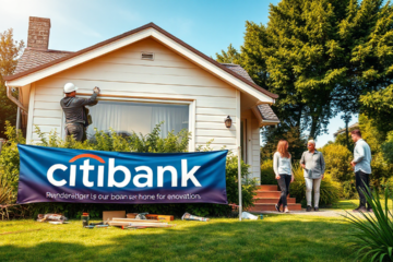 A family discussing home renovation plans with a contractor, showcasing the benefits of Citibank's renovation loans.