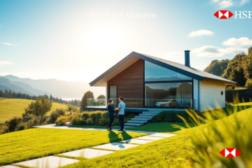An informative graphic illustrating HSBC real estate loan options.