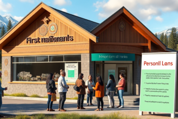 A person exploring personal loan options with First Nations Bank for financial support.