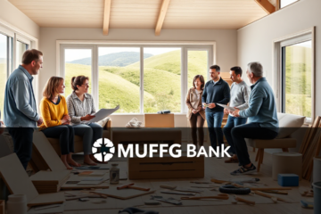 A visual representation of home renovations supported by MUFG Bank loans.