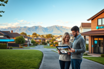 Graphic illustrating real estate loan options from Barclays Bank