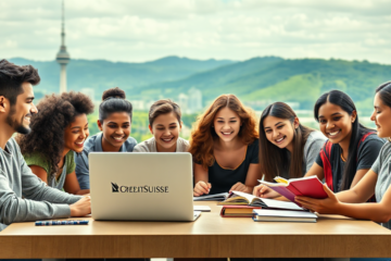 Student reviewing Credit Suisse education loan options for financing their education.
