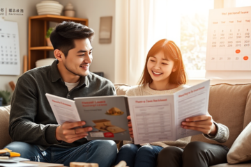 A person reviewing financial options for a personal loan.