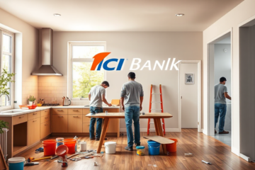 A beautiful home renovation showcasing improvements funded by ICICI Bank.