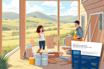 Illustration of Goldman Sachs loan options for home renovations.