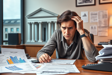 A visual representation of factors affecting loan approval, including credit scores and financial stability.