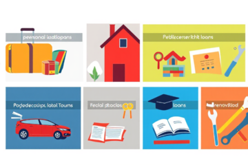 A representation of various loan options available at Defence Bank, including personal, vehicle, real estate, education, and renovation loans.