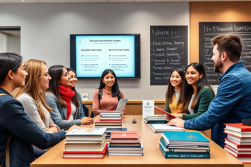 Student studying with financial guidance from National Bank of Canada for education loans.