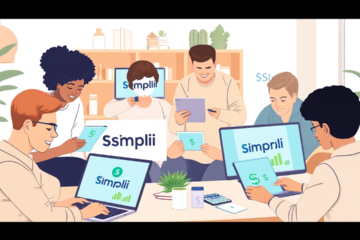 A person reviewing Simplii Financial personal loan options on their laptop.