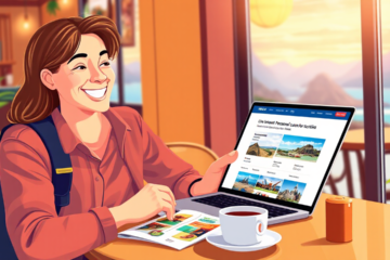 Man planning a vacation with financial support from ING Australia loans