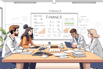 An informative guide on financial planning for beginners, featuring budgeting, saving, and investing strategies.