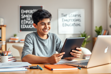 Student obtaining educational funding through NAB for better learning opportunities.