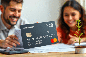 Illustration of a credit card for individuals with bad credit, featuring an AU$1,000 initial limit.
