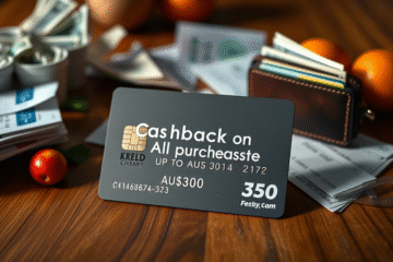 Image of a credit card with cashback rewards highlighted