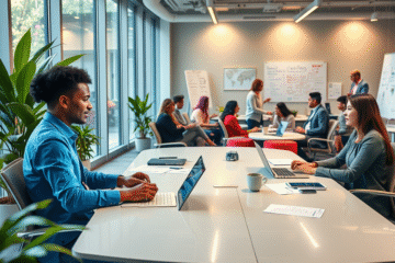 A glimpse into the daily life of Westpac employees showcasing teamwork and a supportive work environment.