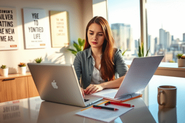 An applicant preparing their resume for a position at Australia Post with enthusiasm.