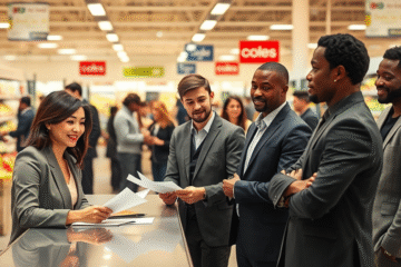 Job seeker preparing application strategies for Coles