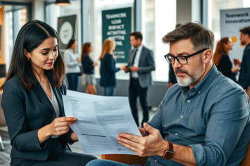 A professional preparing for a job interview at Optus with advanced tips for success.