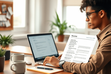 An example of a professional resume layout with key sections highlighted.