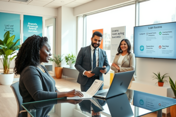 A person reviewing loan options on a laptop to manage finances.