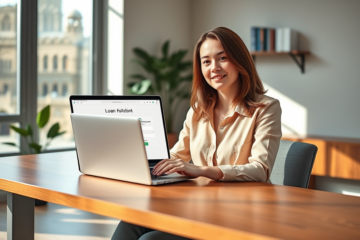 Image showing easy online loan application process