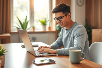 Person applying for a fast loan online for quick cash.