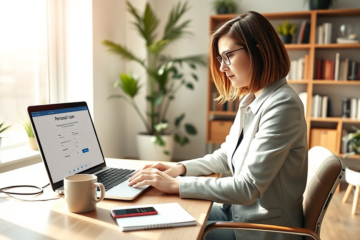 A person applying for a personal loan online, showcasing fast and simple approval process.