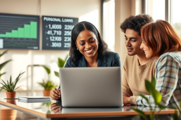 A person applying for a personal loan online for financial needs.