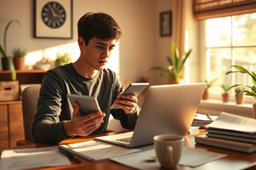A person analyzing personal loan options with $2,000.
